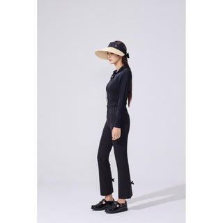 Quilted Buckle Loafers (Black)
