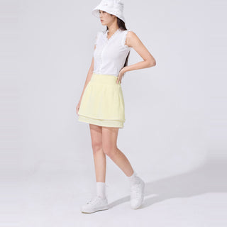 Tulle Frill Ankle Socks (White)