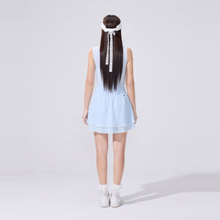 Organza Shoelace Sneaker Golfshoes (White)