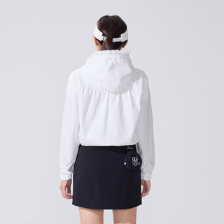 Eyelet Lace Collar T-shirt (White)