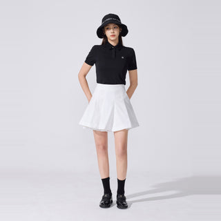 Tulle Frill Ankle Socks (Black)