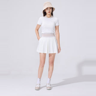 Tulle Frill Ankle Socks (Black)