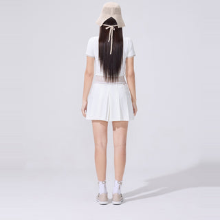 Tulle Frill Ankle Socks (Black)