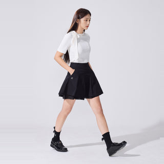 Quilted Buckle Loafers (Black)
