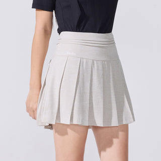 Twinkle Pleated Skirt (Beige)