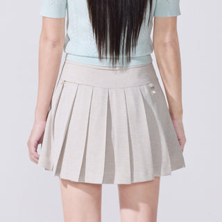 Twinkle Pleated Skirt (Beige)
