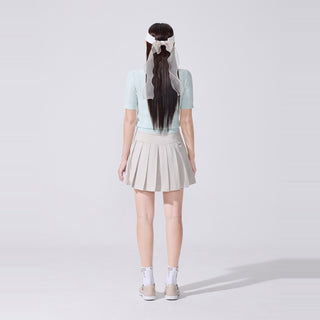 Color Organza Visor (Beige)
