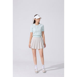 Quilted Buckle Loafers (Beige)