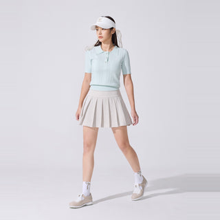 Quilted Buckle Loafers (Beige)