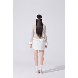 Quilted Buckle Loafers (Beige)