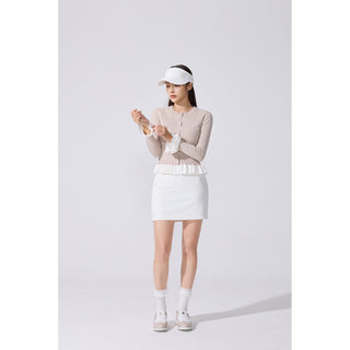 Quilted Buckle Loafers (Beige)