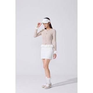 Quilted Buckle Loafers (Beige)