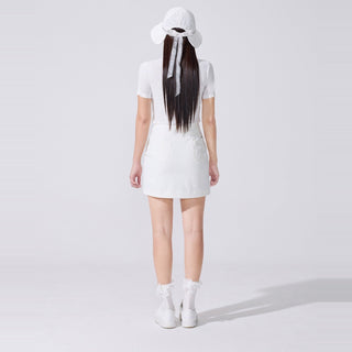 Organza Shoelace Sneaker Golfshoes (White)