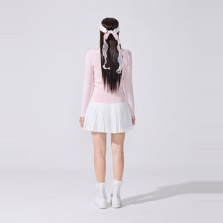 Organza Shoelace Sneaker Golfshoes (White)