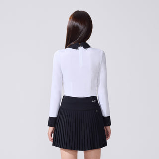 Ribbon Point Longsleeve T-shirt (White)