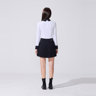 Ribbon Point Longsleeve T-shirt (White)