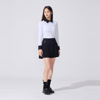 Ribbon Point Longsleeve T-shirt (White)
