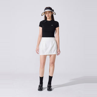 Tulle Frill Ankle Socks (Black)