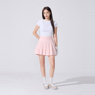 Chiffon Ribbon Cap Sleeve knit (White)