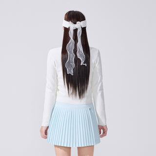 Shushu Ribbon Cardigan (White)