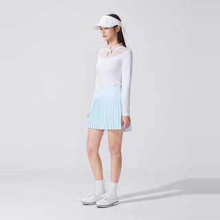 Tulle Frill Ankle Socks (White)