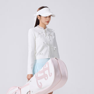 Shushu Ribbon Cardigan (White)