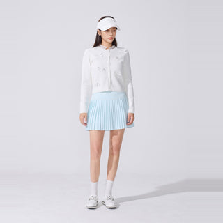 Tulle Frill Ankle Socks (White)