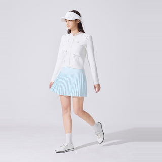 Tulle Frill Ankle Socks (White)