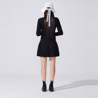 Lace Scallop Cardigan (Black)