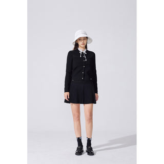 Quilted Buckle Loafers (Black)