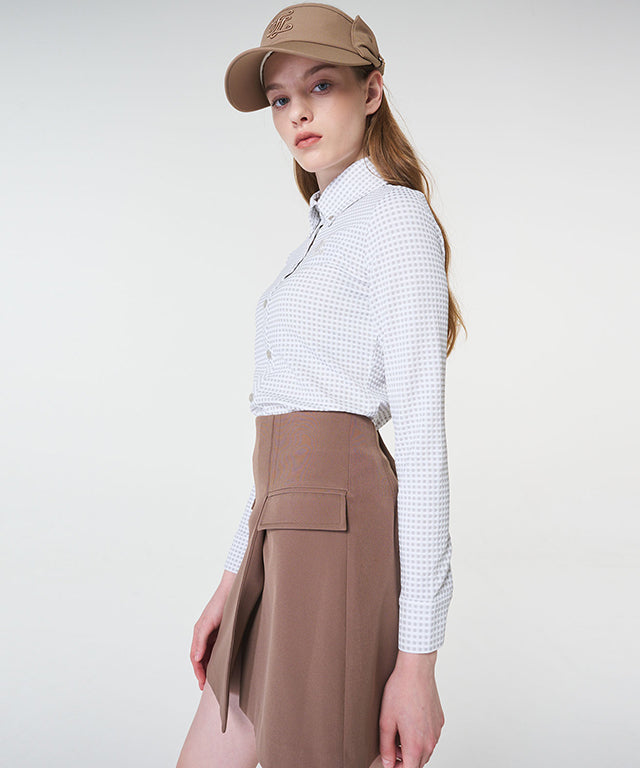 FAIRLIAR Slim A-line Skirt
