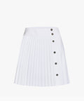 FAIRLIAR Accordion Pleated Skirt (White)