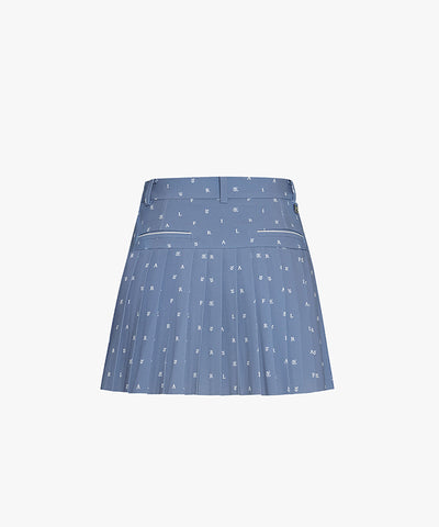 FAIRLIAR Pattern Pleated Skirt