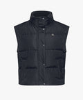 FAIRLIAR Gingham Check Short Down Vest (Black)