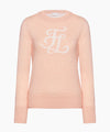FAIRLIAR Windproof Intarsia Logo Knit (Pink Coral)