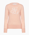 FAIRLIAR Windproof Intarsia Logo Knit (Pink Coral)