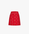 [Final Sale] FAIRLIAR Pleated Jacquard Knit Skirt