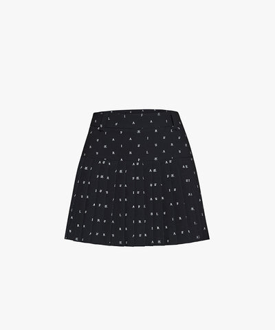 FAIRLIAR Pattern Pleated Skirt