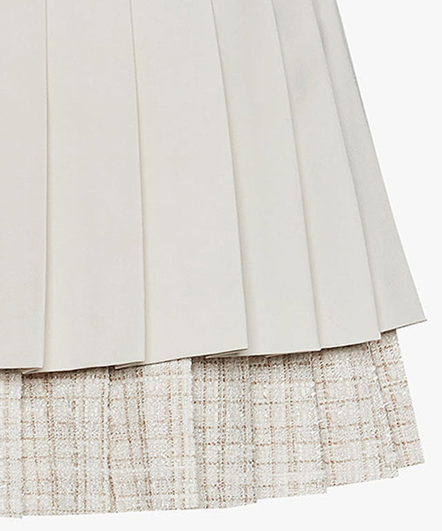 FAIRLIAR Tweed Layer Skirt