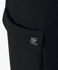 FAIRLIAR Band Stretch A-Line Skirt (Black)