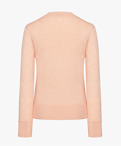 FAIRLIAR Windproof Intarsia Logo Knit (Pink Coral)