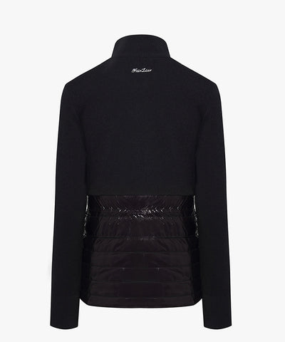 [Final Sale] FAIRLIAR Windproof Hybrid Flare Knit Outer (Black)