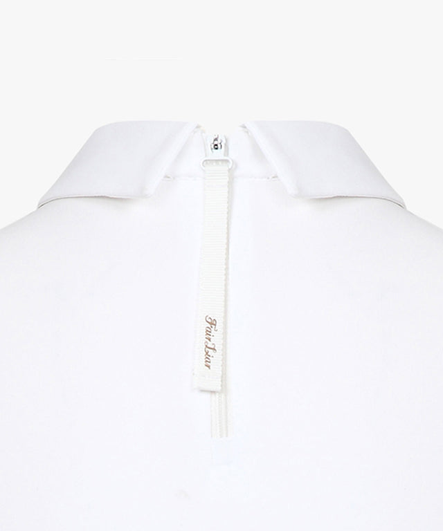 FAIRLIAR Big Logo Back Zip Up T-shirt (White)