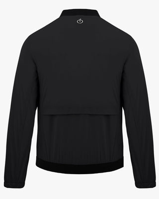 Men's ZipUp Windbreaker Golf Jacket (Black)