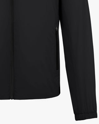 Men's ZipUp Windbreaker Golf Jacket (Black)