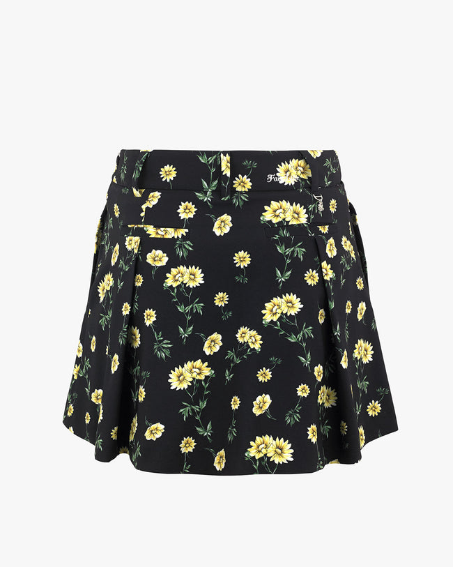 Daisy Flared Skirt - Black