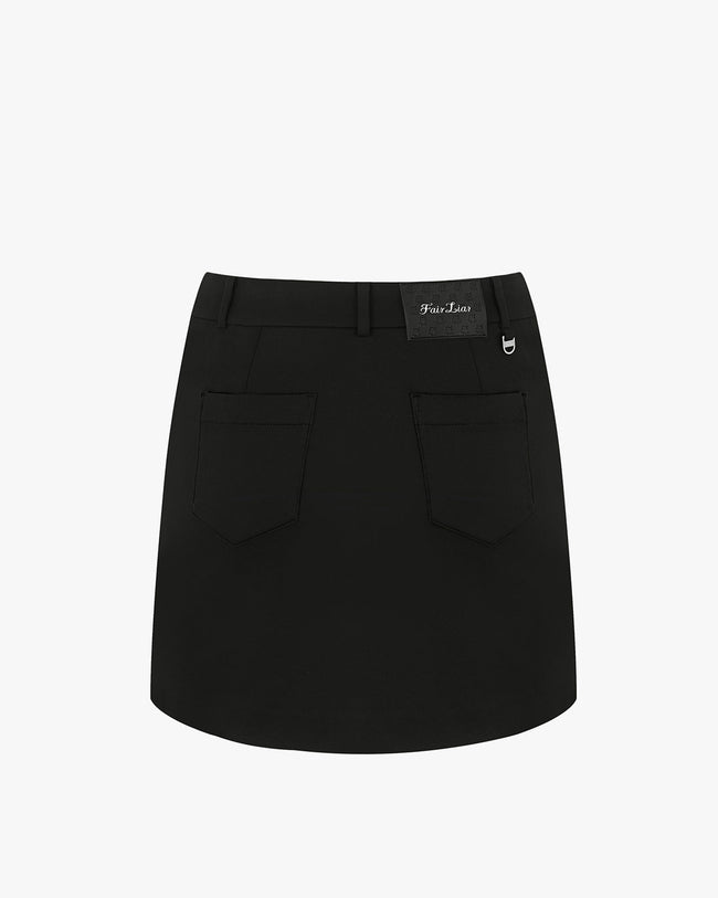 [FL Signature] Fair Lair H Line Skirt - Black