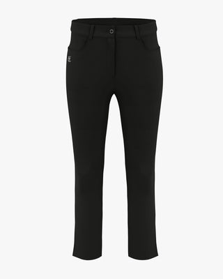 Stretchy Cropped Flare Pants (Black)