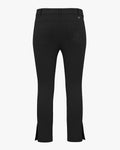 Stretchy Cropped Flare Pants - Black