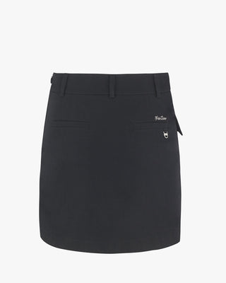 Side Slit Button Skirt